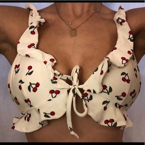 FL&L cherry bathing suit matching set new with tag